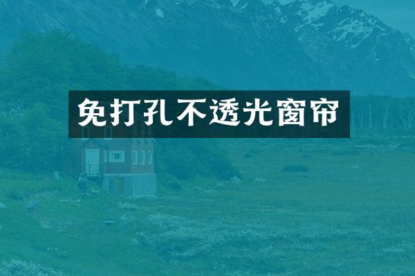 免打孔不透光窗帘
