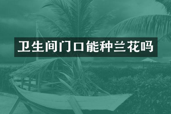 卫生间门口能种兰花吗