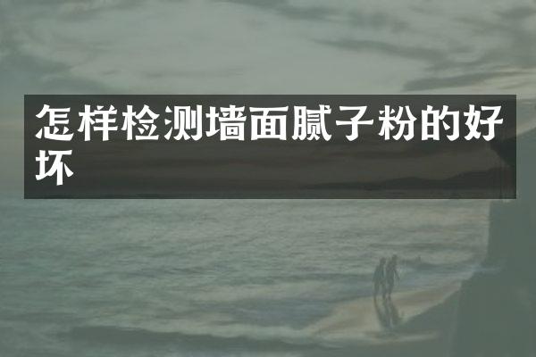 怎样检测墙面腻子粉的好坏