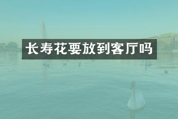 长寿花要放到客厅吗