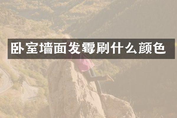 卧室墙面发霉刷什么颜色