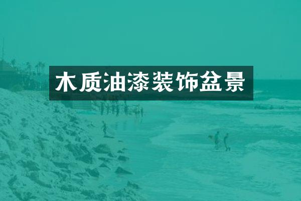 木质油漆装饰盆景