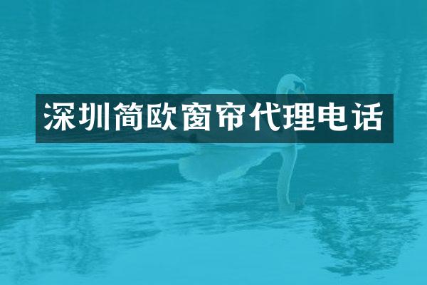 深圳简欧窗帘代理电话