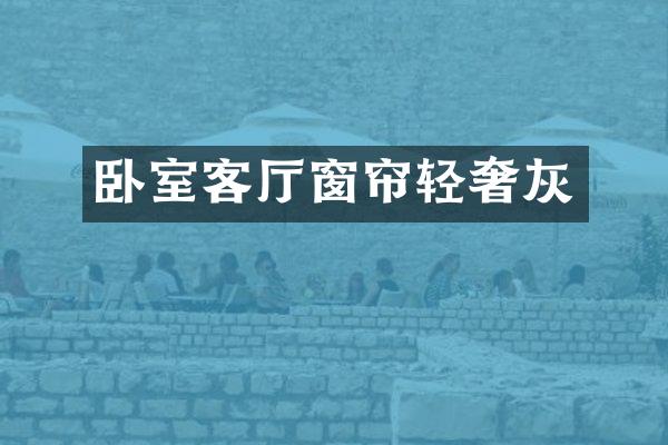 卧室客厅窗帘轻奢灰