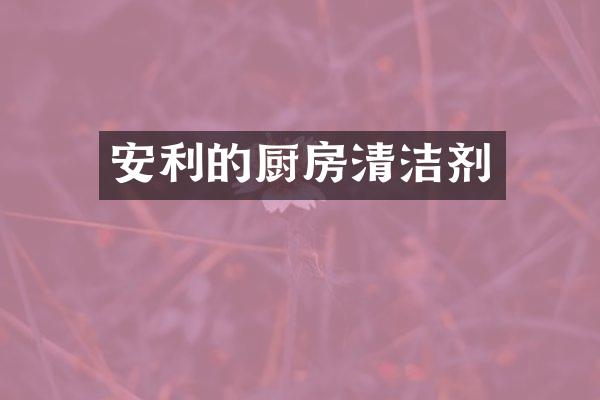 安利的厨房清洁剂