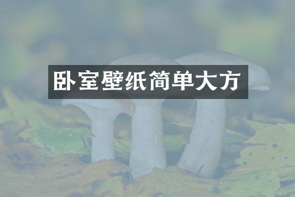 卧室壁纸简单大方
