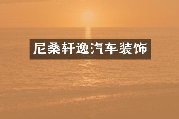 尼桑轩逸汽车装饰
