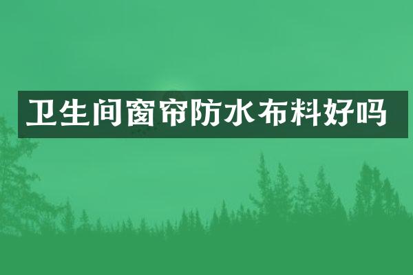 卫生间窗帘防水布料好吗