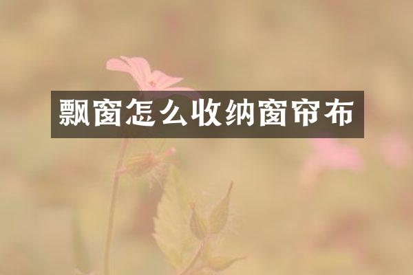飘窗怎么收纳窗帘布