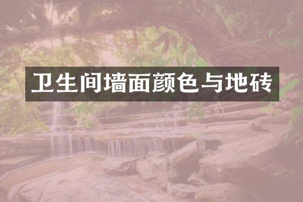 卫生间墙面颜色与地砖