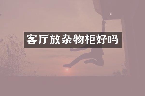 客厅放杂物柜好吗