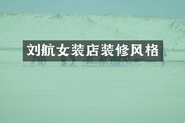 刘航女装店装修风格