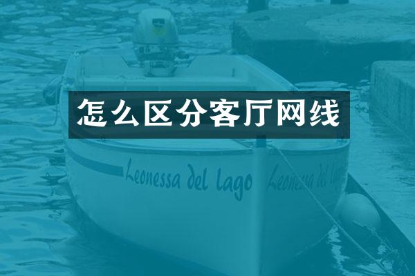 怎么区分客厅网线