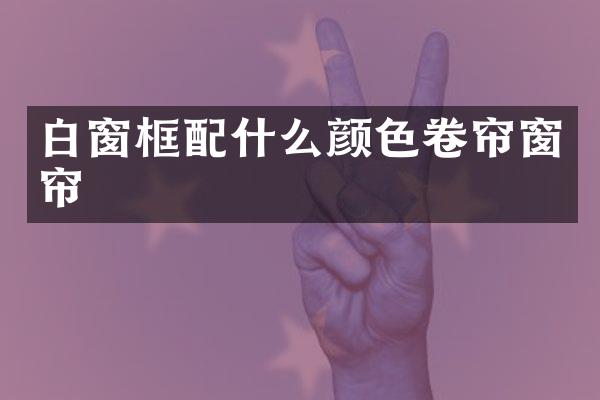白窗框颜色卷帘窗帘