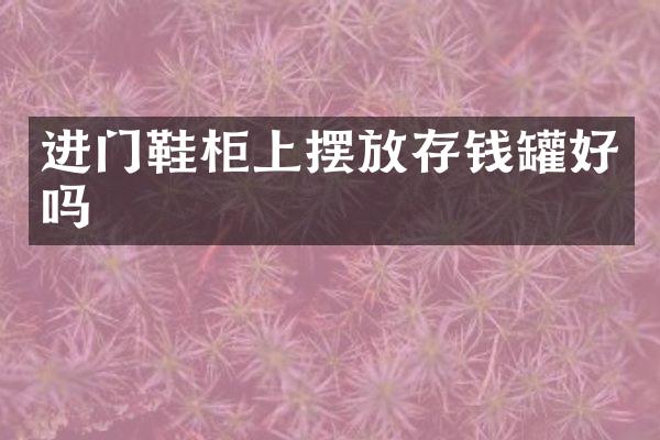 进门鞋柜上摆放存钱罐好吗