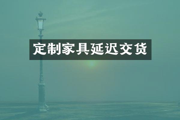 定制家具延迟交货