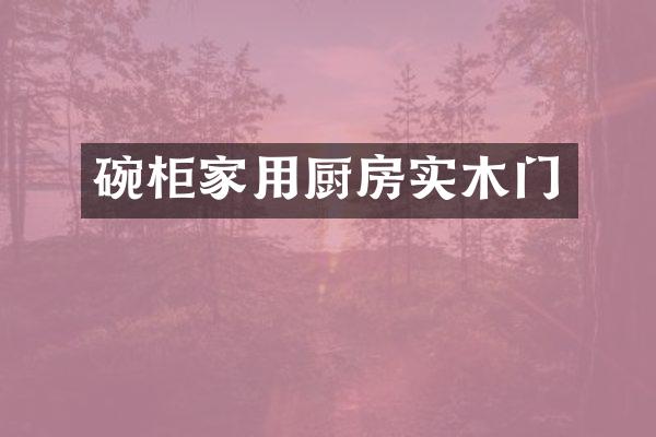 碗柜家用厨房实木门