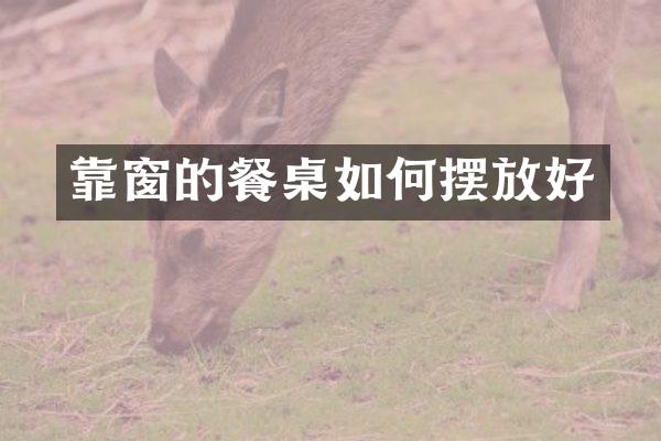 靠窗的餐桌如何摆放好