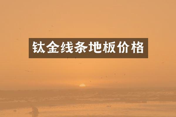 钛金线条地板价格