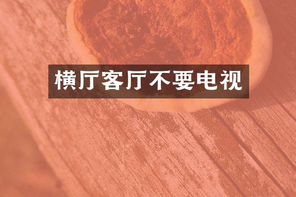 横厅客厅不要电视