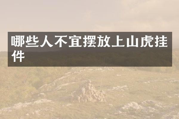 哪些人不宜摆放上山虎挂件