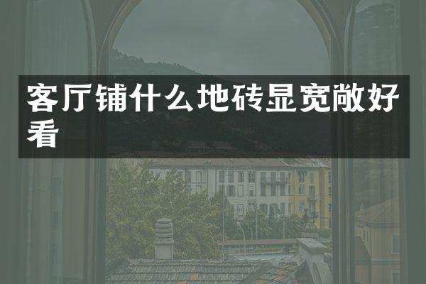 客厅铺什么地砖显宽敞好看