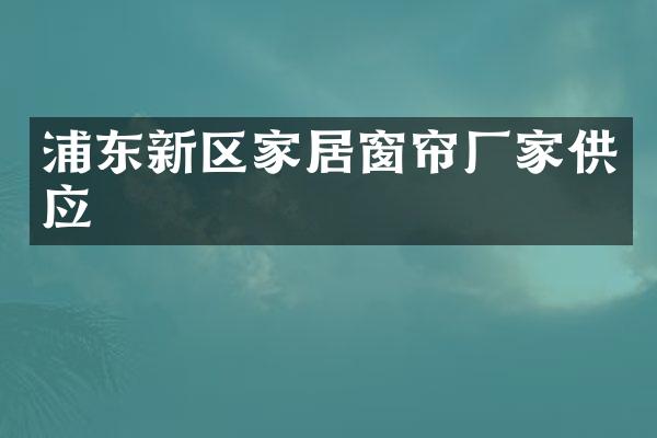 浦东新区家居窗帘厂家供应