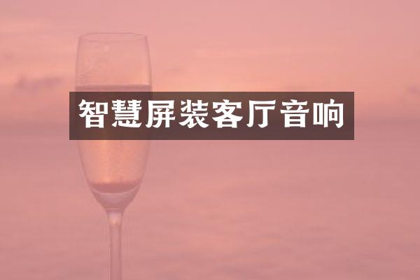 智慧屏装客厅音响