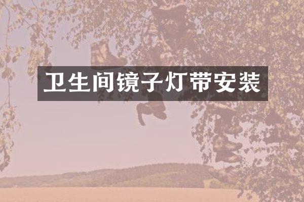 卫生间镜子灯带安装