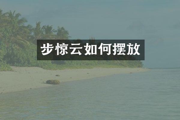 步惊云如何摆放