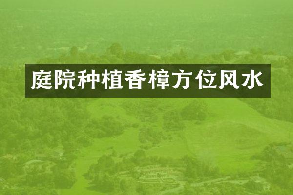 庭院种植香樟方位风水