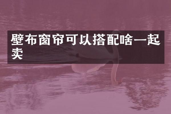 壁布窗帘可以搭配啥一起卖