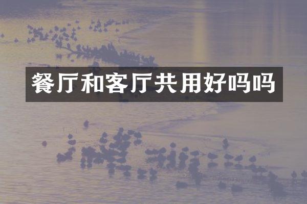 餐厅和客厅共用好吗吗