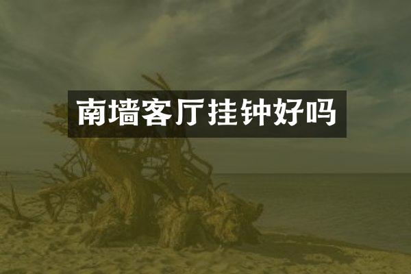 南墙客厅挂钟好吗