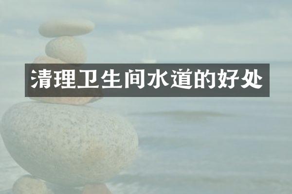 清理卫生间水道的好处
