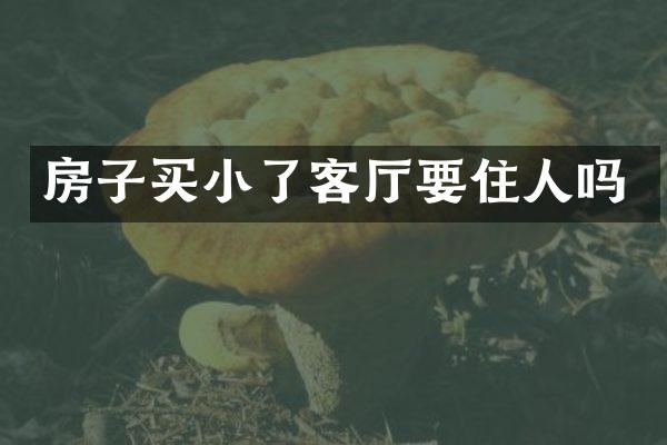 房子买小了客厅要住人吗