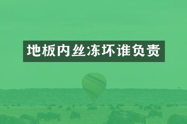 地板内丝冻坏谁负责
