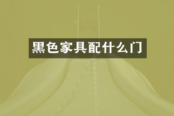 黑色家具门
