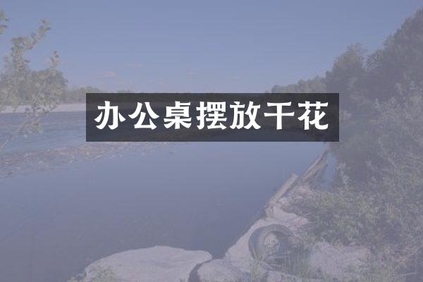办公桌摆放干花