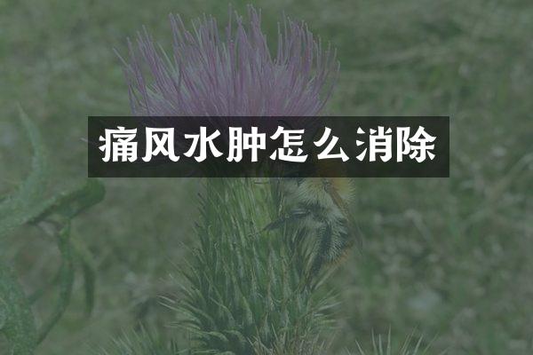 痛风水肿怎么消除