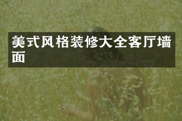 美式风格装修大全客厅墙面