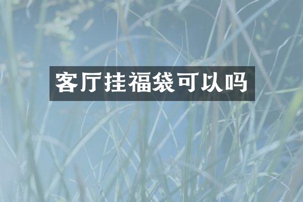 客厅挂福袋可以吗
