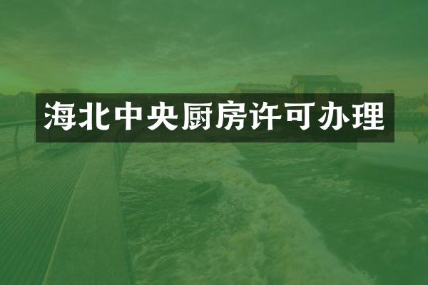 海北中央厨房许可办理