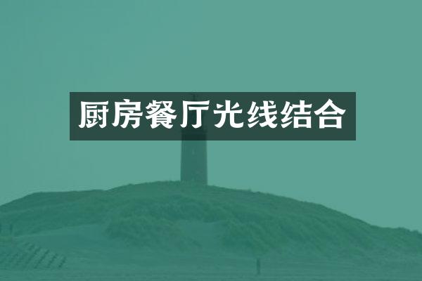 厨房餐厅光线结合