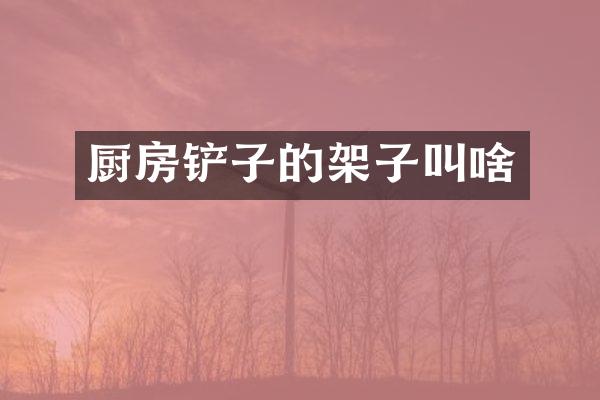 厨房铲子的架子叫啥