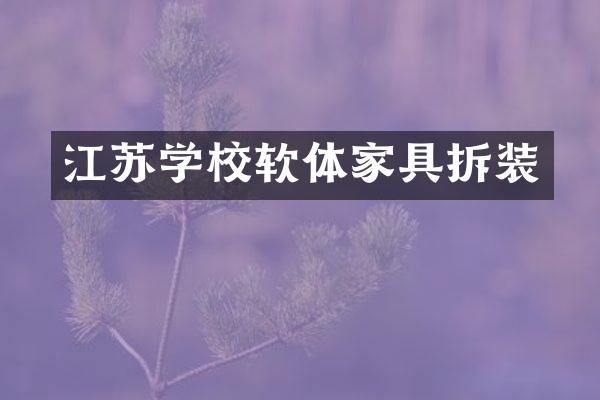 江苏学校软体家具拆装