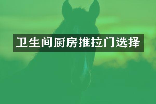 卫生间厨房推拉门选择