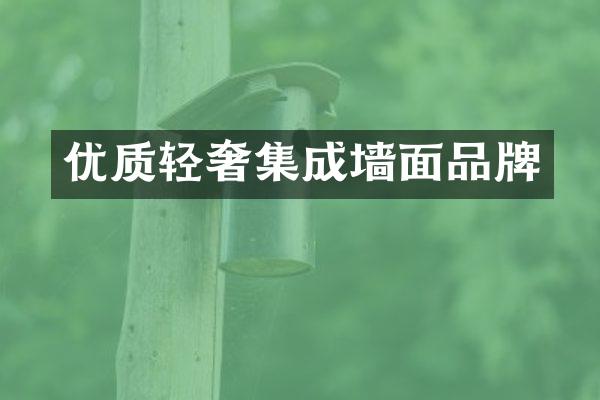 优质轻奢集成墙面品牌