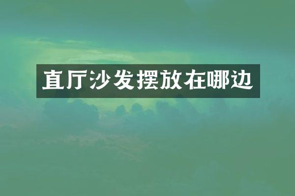 直厅沙发摆放在哪边