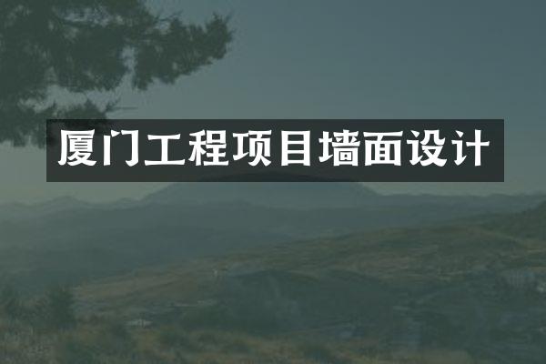 厦门工程项目墙面设计